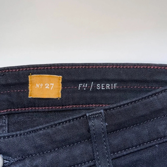 Pilcro and the Letterpress Serif Zipper Black Mid-rise Skinny Jeans 27 Women’s - Picture 13 of 15